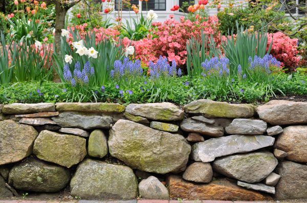 Stone Wall Hardscaping in Mentor