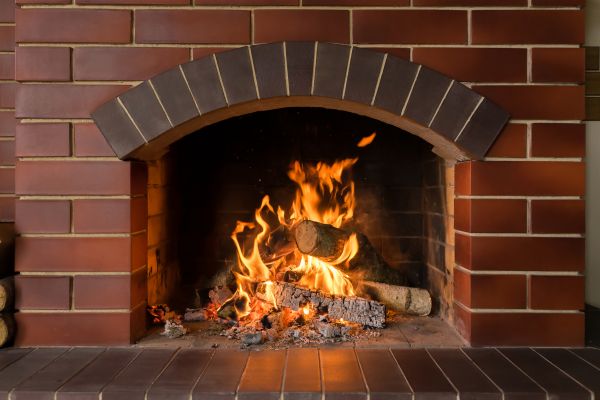 Brick Fireplace Installation in Mentor