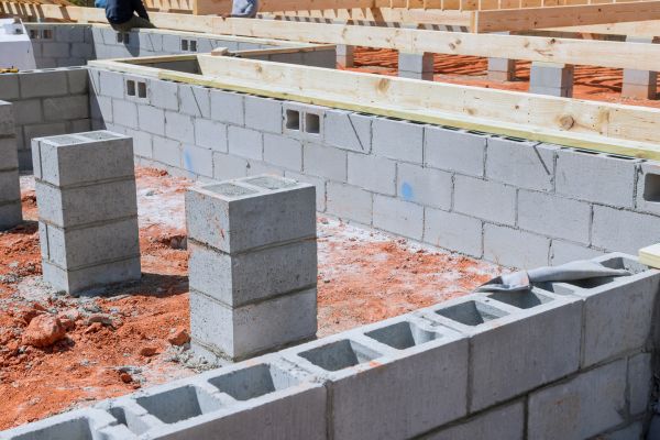 Cement Block Installation in Mentor